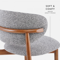NORDA dining chair, Charcoal Black [Display x1]